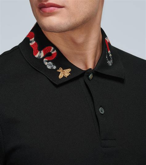 gucci snake collar shirt cheap|gucci polo snake collar.